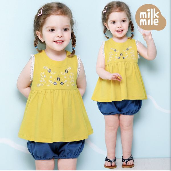 Áo váy sát nách vàng Milk Mile xuất Hàn. HA0351