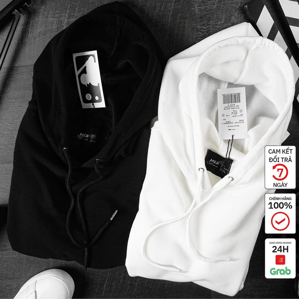 Ao hoodie nam nữ chất vải nĩ bông dày dặn