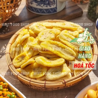 Chuối Sấy Giòn Nguyên Miếng Hàng Xuất Khẩu - Túi 500gr