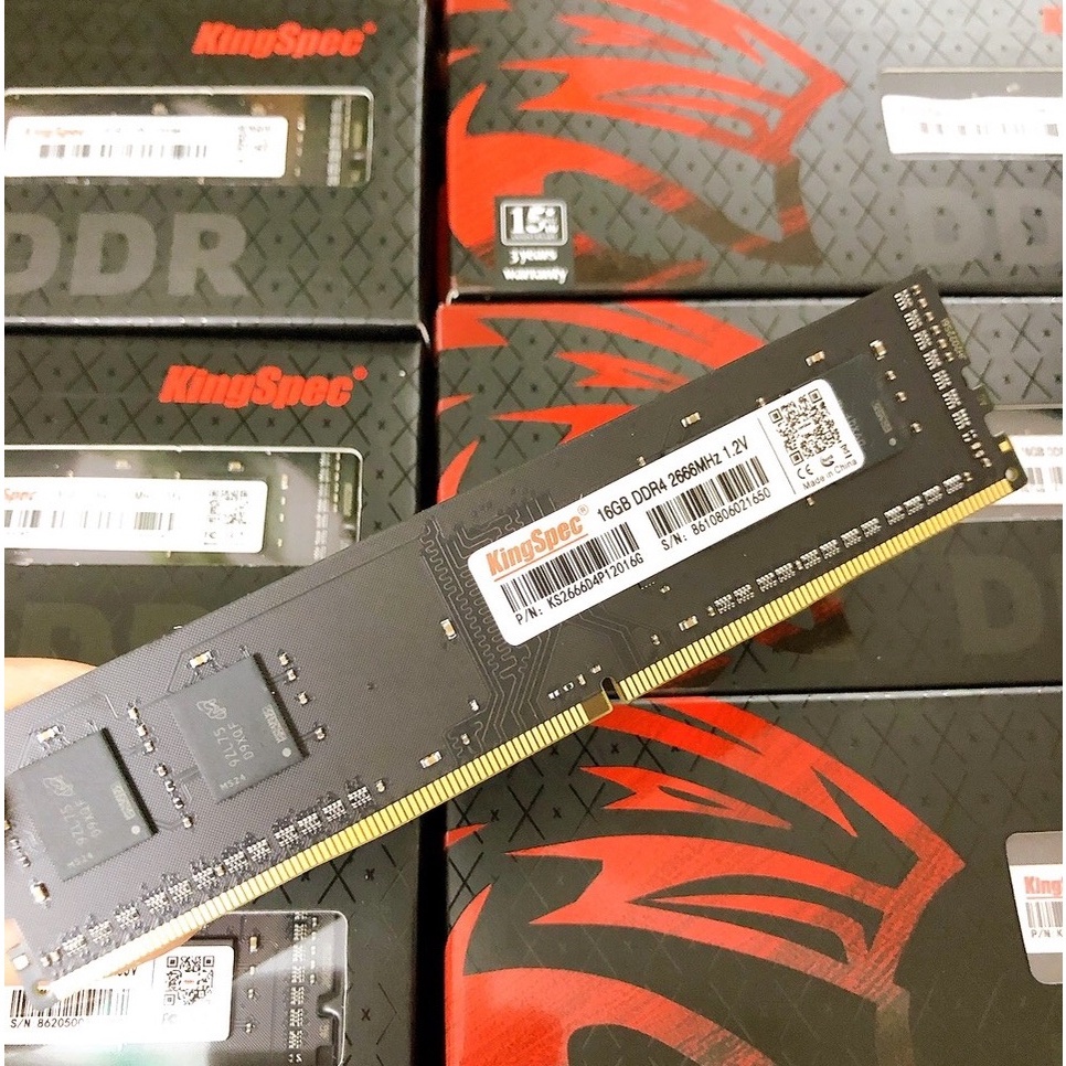 Ram PC Kingspec DDR4 16GB 2666MHz (1x16GB) Chính Hãng - Mới Bảo hành 36 tháng