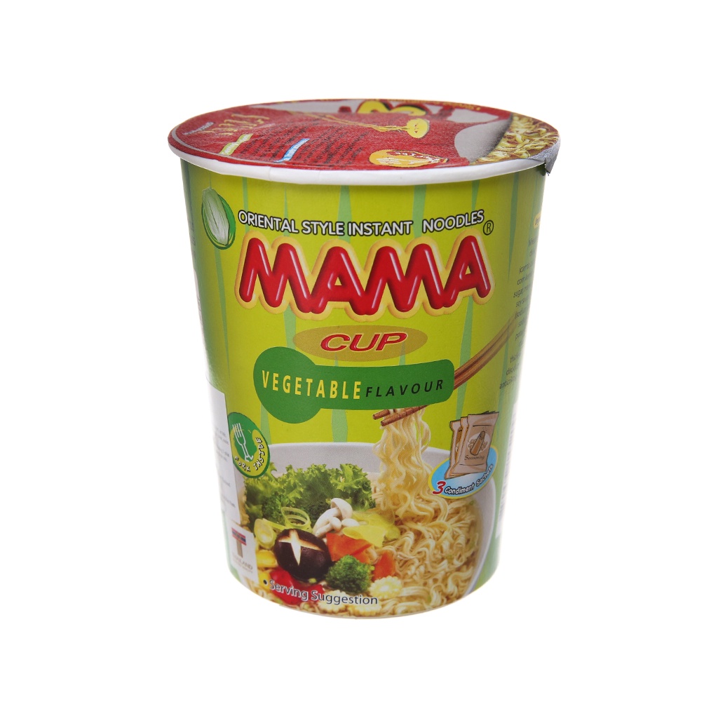 Lốc 6 ly Mì chay Mama rau củ ly 60g