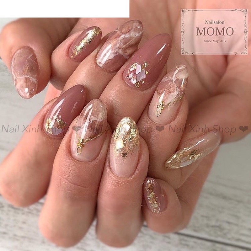 Foil vàng (phôi vàng )dán móng, foil nail nhũ vàng trang trí móng, phụ kiện nail chuyên dụng, nai art