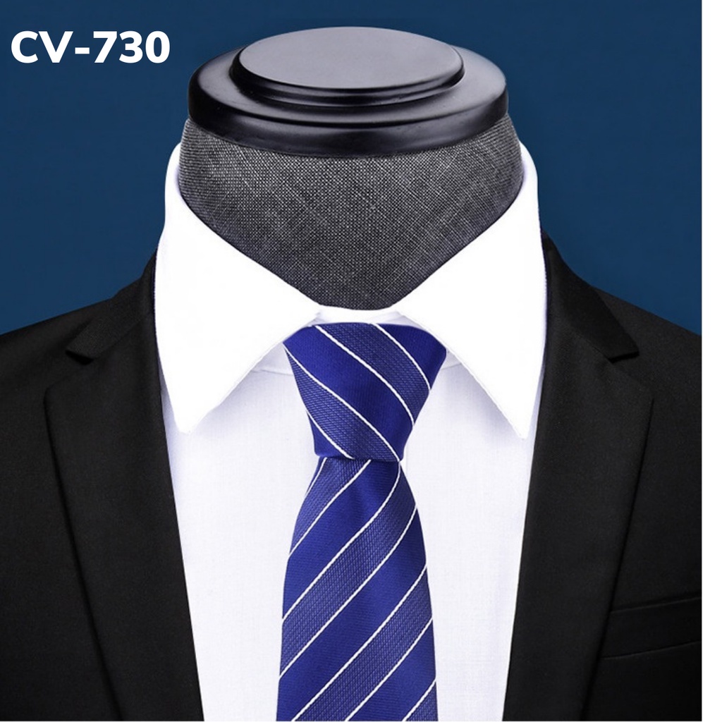 Cà vạt Nam cỡ trung 7cm phong cách thời trang, cà vạt công sở, chú rể, Cravat cao cấp