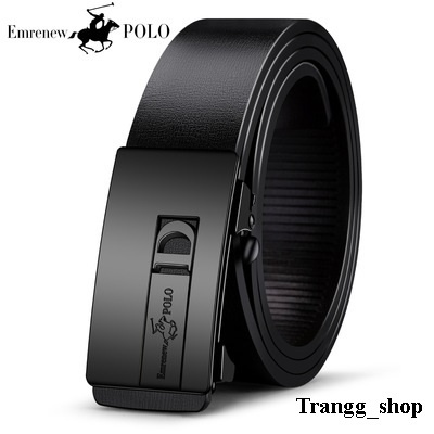 Thắt Lưng Nam Da Bò Cao Cấp Emrenew Polo 2 Lớp Full Hộp Đựng Mặt Khóa Hợp Kim