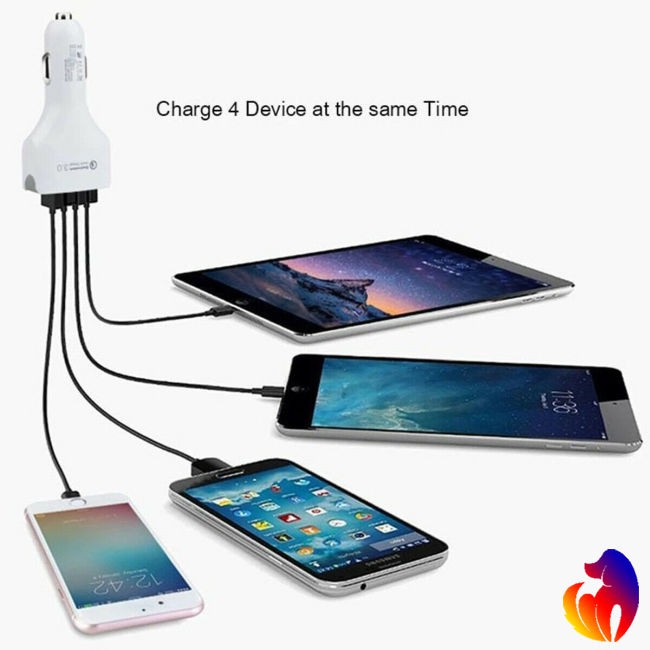 Blackhole Đế sạc dùng trong xe ô tô với 4 cổng USB 3.0 tiện dụng