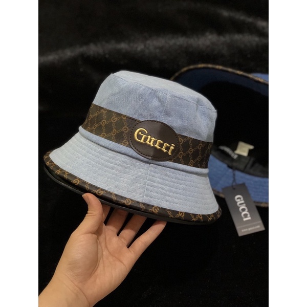 NÓN BUCKET THỜI TRANG VIỀN DA GC