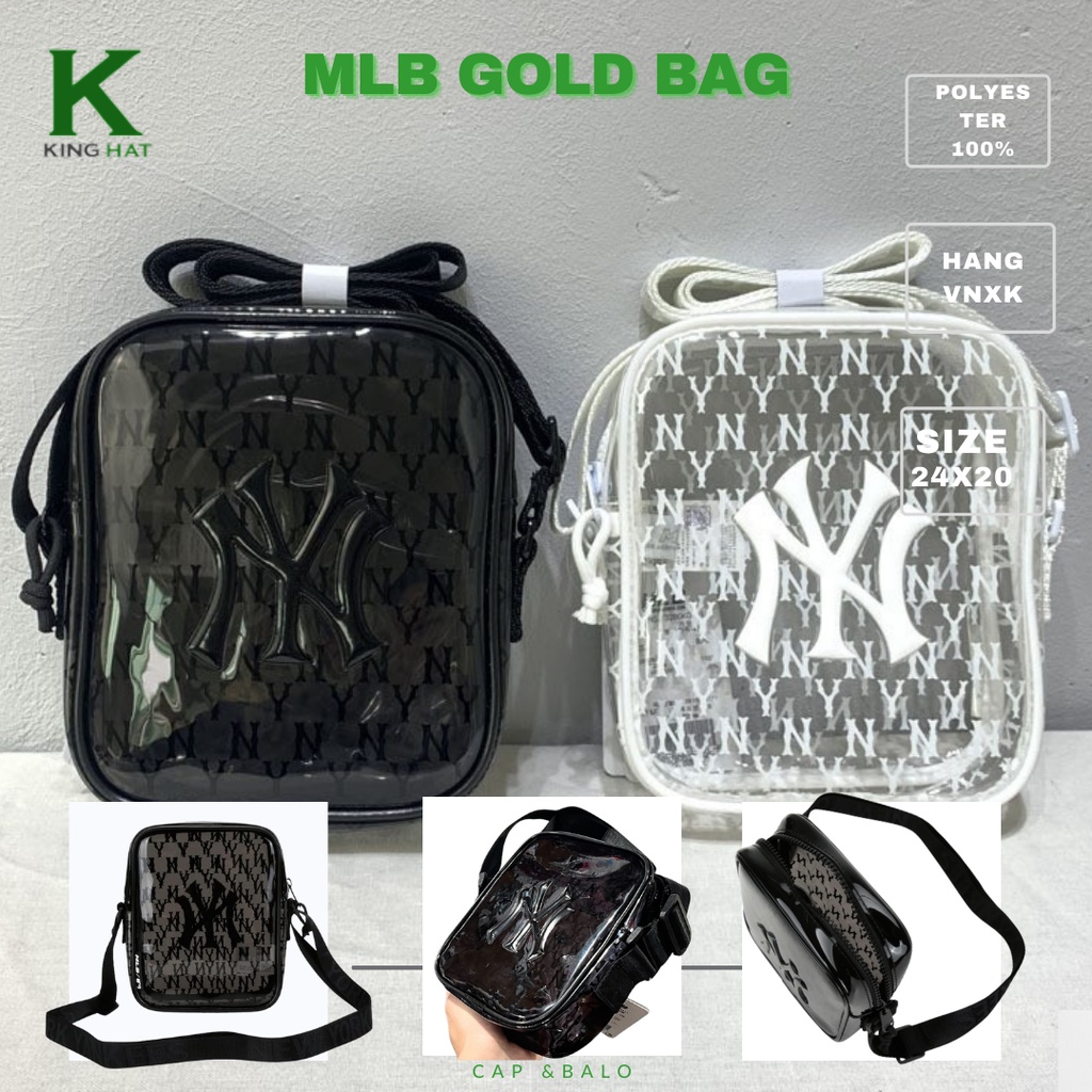 Túi đeo chéo logo MLB Monogram chất nhựa PVC in logo nhiều màu sắc, hot trend