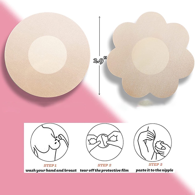 ZXYOUPING Set 100 Miếng Dán Ngực Tàng Hình Dùng Một Lần Cho Nữ-miếng dán ngực giấy-dán đầu ti