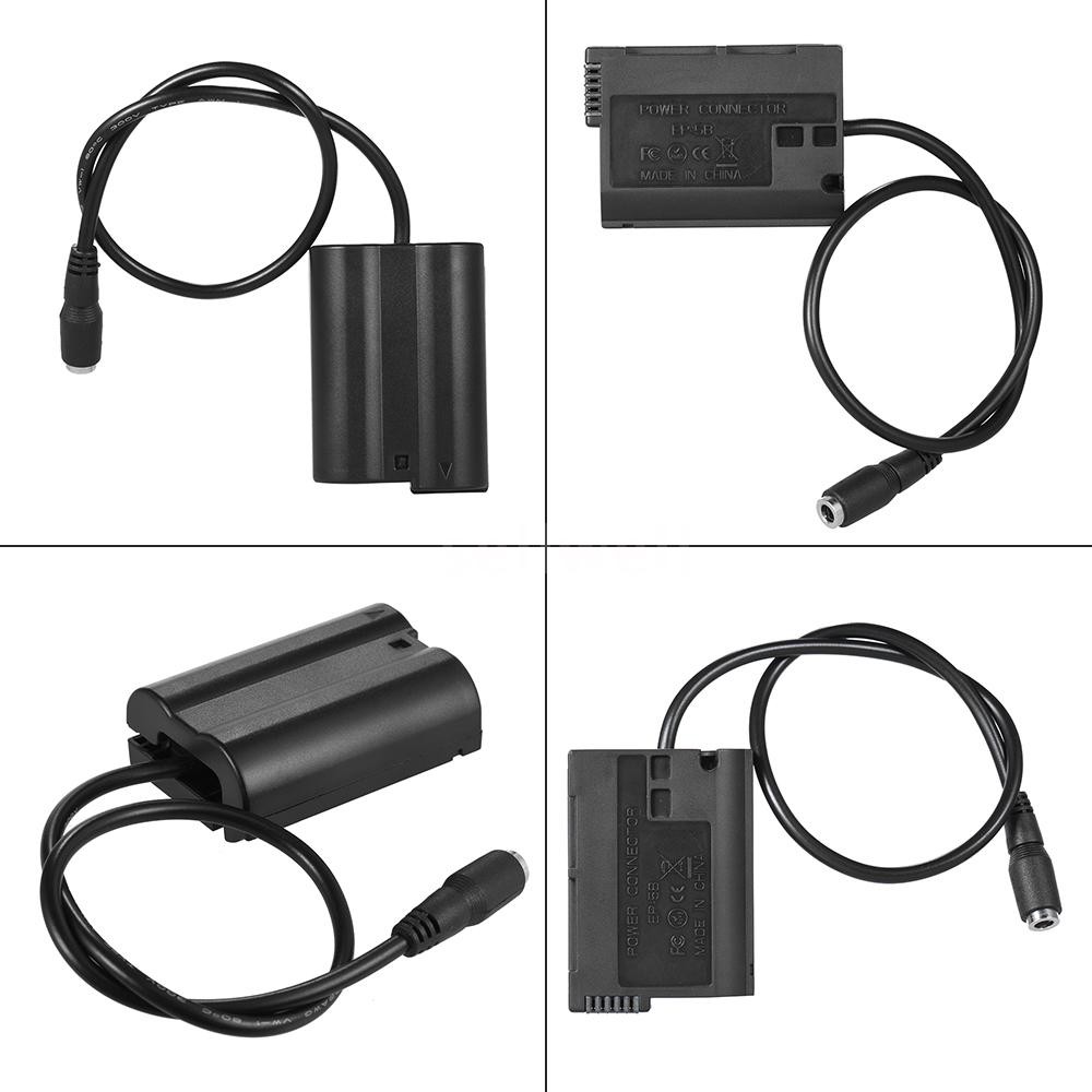 Andoer EN-EL15 Fully Decocded Dummy Battery Pack DC Coupler Connector for Nikon D7200 D500 D810 D750 D7100 D7000 D800E D