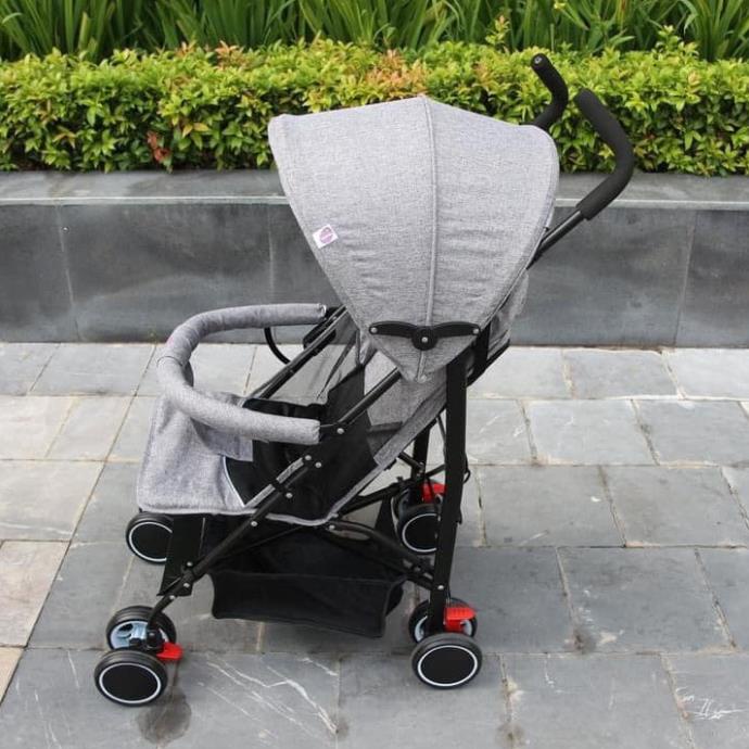 FREE SHIP !!! Xe đẩy du lịch siêu nhẹ, thoáng khí gấp gọn hình ô Mastela MSTL605 màu xám