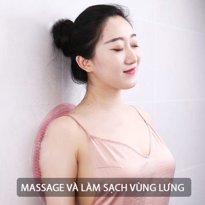 Chà Lưng KOEN Cọ Lưng Tắm Bằng Silicon Thảm Massage Lưng Dính Tường