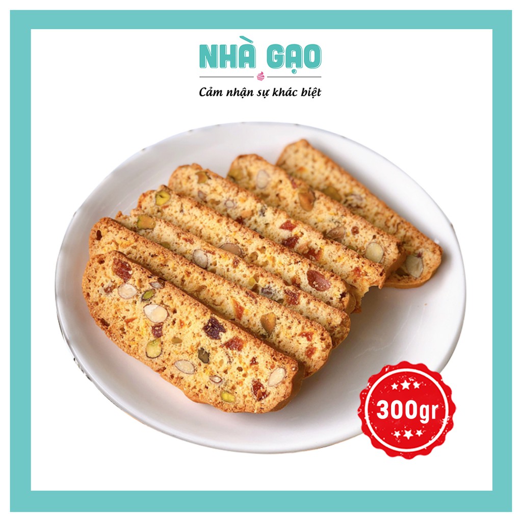 Bánh biscotti vị cam cao cấp Nhà Gạo