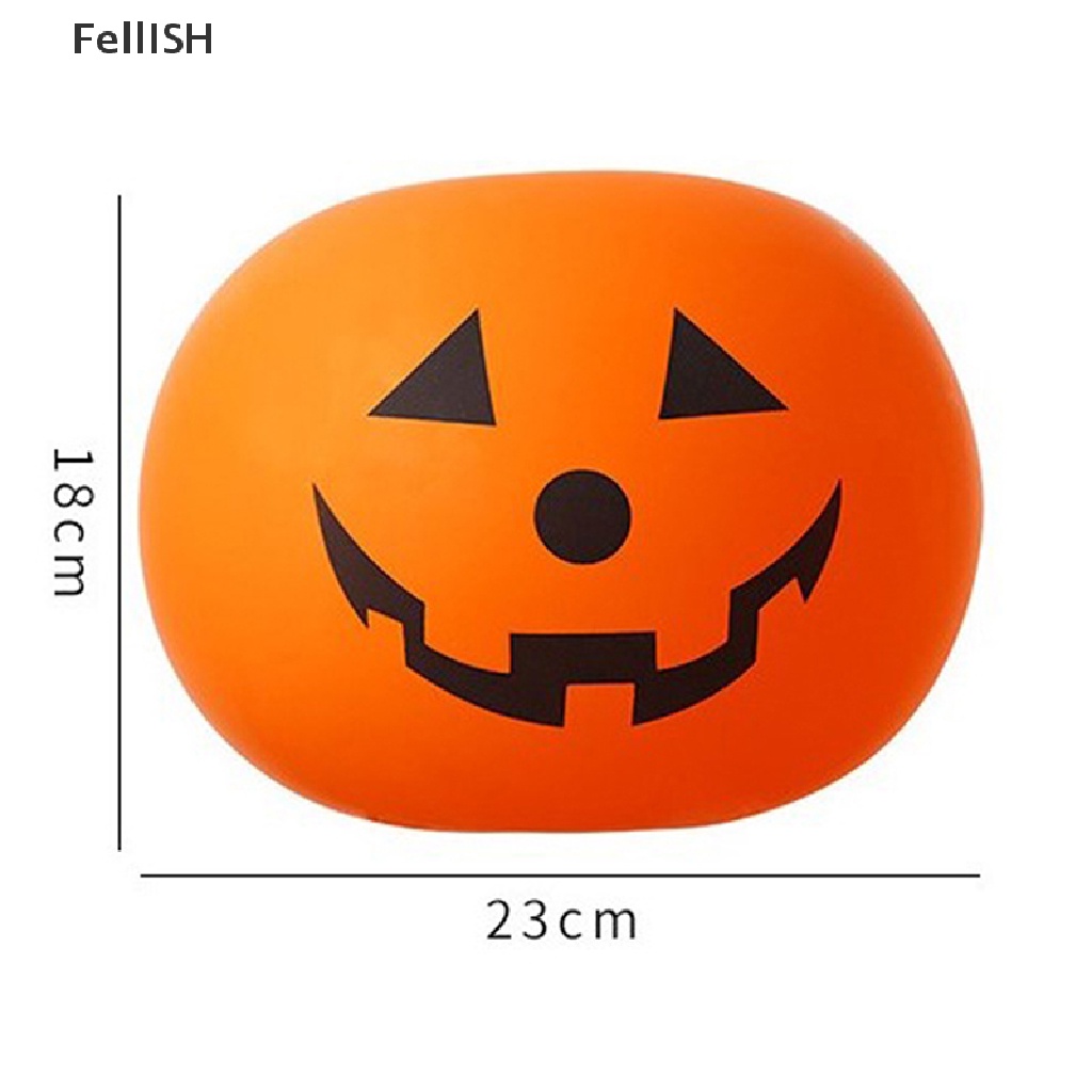 Set 5 Bong Bóng Latex Có Đèn Led Hình Bí Ngô Trang Trí Halloween 439br