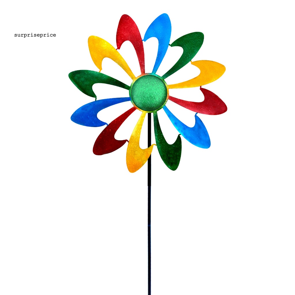 Chong Chóng Gió Bằng Sắt Chống Gỉ Nhiều Màu Trang Trí Sân Vườn