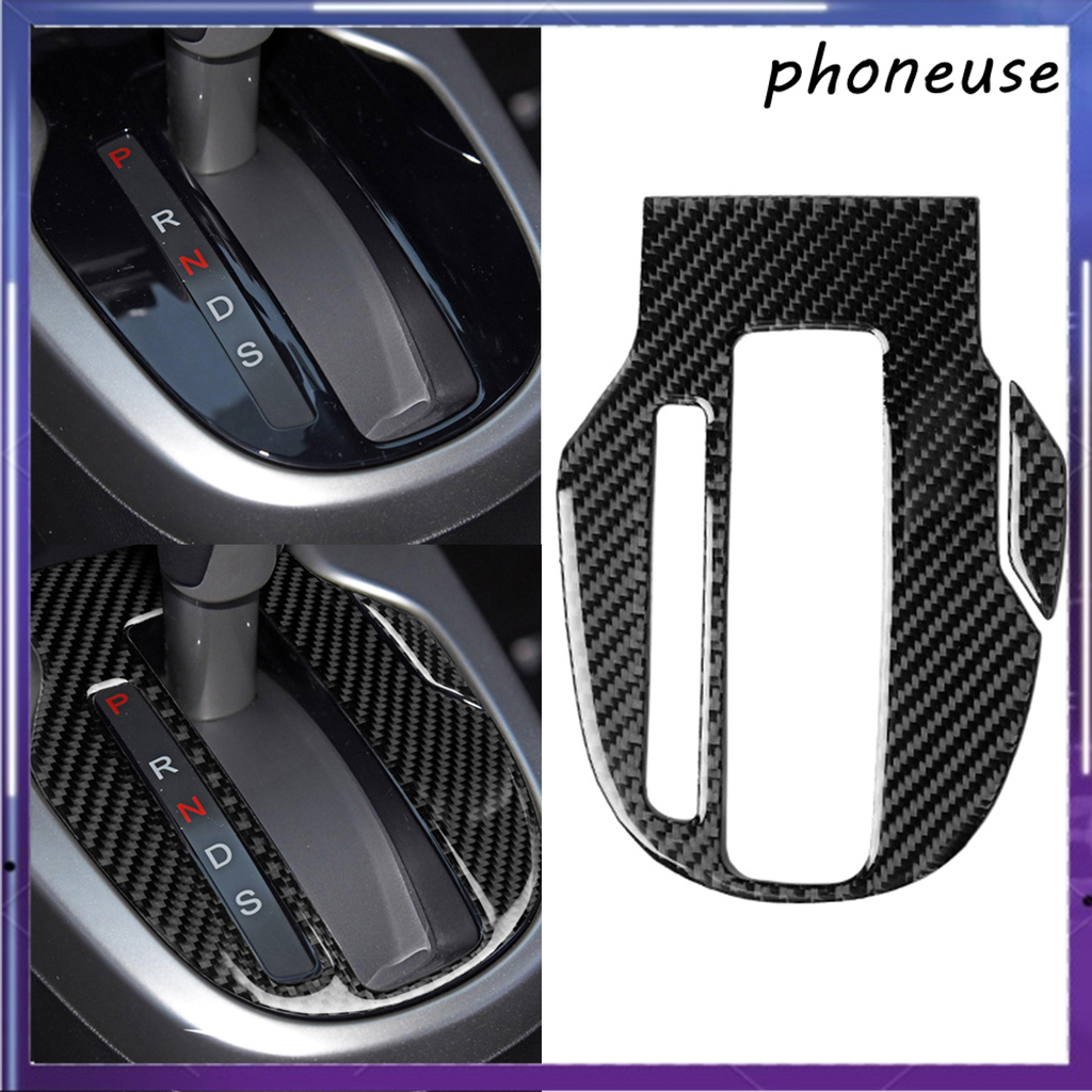 Set 2 miếng dán trang trí cần số xe hơi cho Honda Fit Jazz 2014-2018