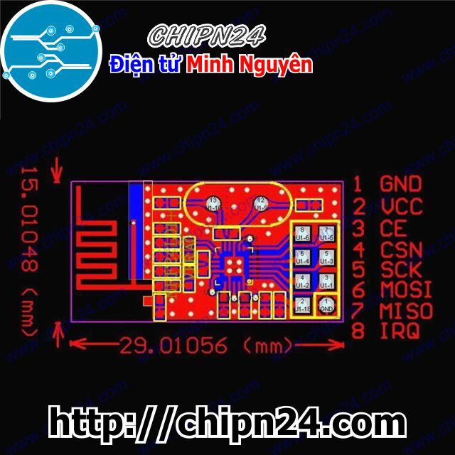 [1 CÁI] Bộ truyền phát RF NRF24L01+ 2.4GHz