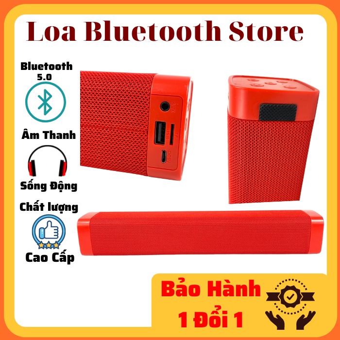 Loa Bluetooth Dài MINI (2 Loa) Bass cực đỉnh, giá rẻ âm thanh sống động có kết nối máy tính Bảo hành 1 đổi 1 3 tháng