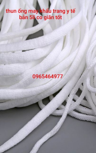 [Mã SRJULY1215 giảm 20K đơn 50K] 10 mét dây thun may khẩu trang đen và trắng | BigBuy360 - bigbuy360.vn