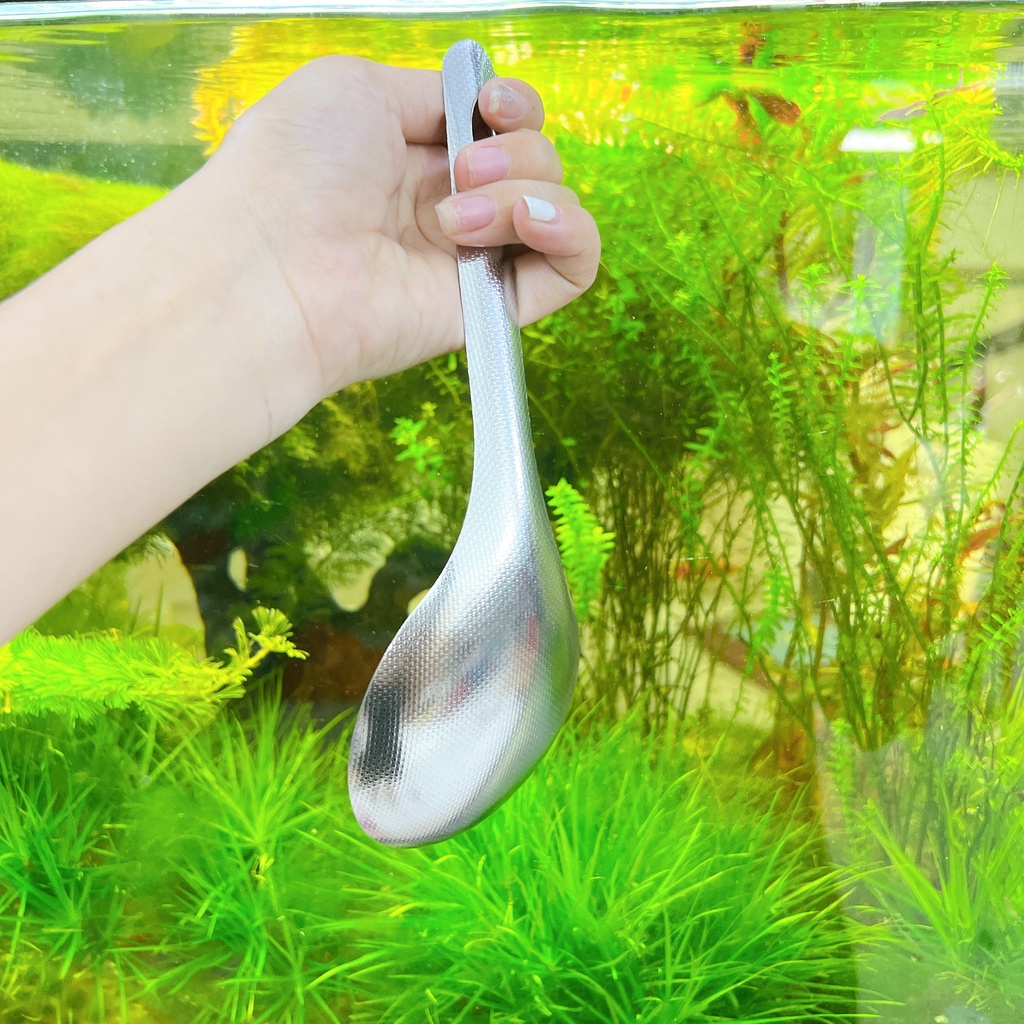 Vá múc cơm , vá múc canh inox Cao Cấp - Vá xới cơm inox OVAL không dính