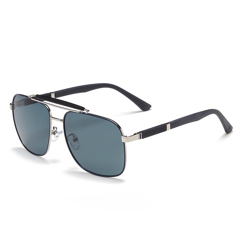 Kính Mát Phân Cực Chống Tia UV Gọng Kim Loại Phong Cách Retro Mới Cho Nam