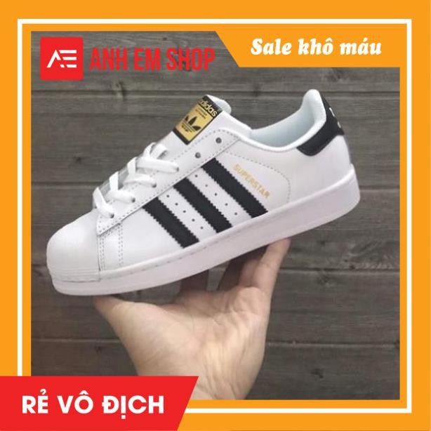 [Mã FAXANH245 giảm 10k đơn từ 50k] [Xả Kho Hàng] Giày Thể Thao Trắng Sọc Đen Cao Cấp nam nữ | BigBuy360 - bigbuy360.vn