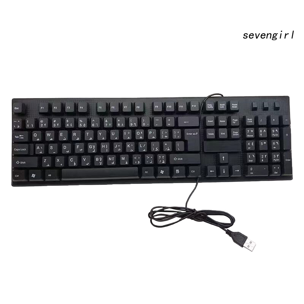 Bàn Phím Có Dây Sev-108 Phím Chống Thấm Nước Cho Laptop