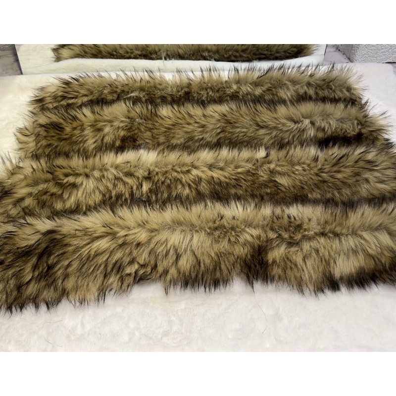 Lông gắn mũ áo khoác-hàng may sẵn có chun cài cúc