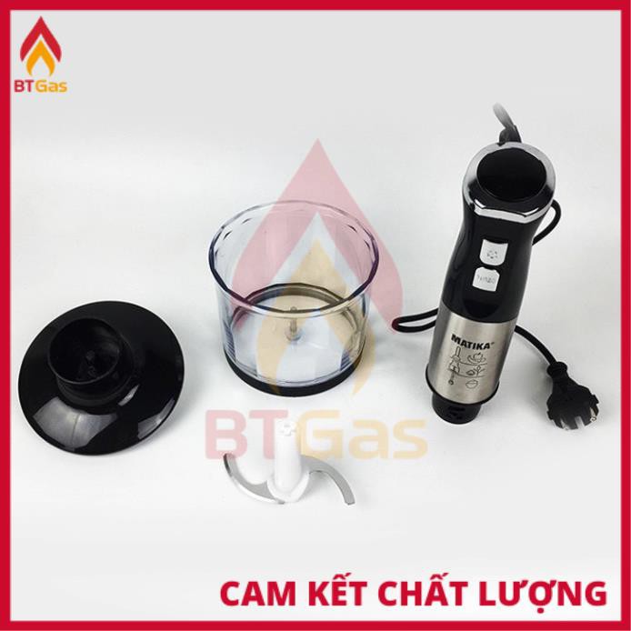 Máy Xay Cầm Tay / Máy Xay Đa Năng Công Suất Lớn 800W Matika MTK-3131 / Cối Nhựa - Dao Thép Không Gỉ / Bảo Hàng 12T