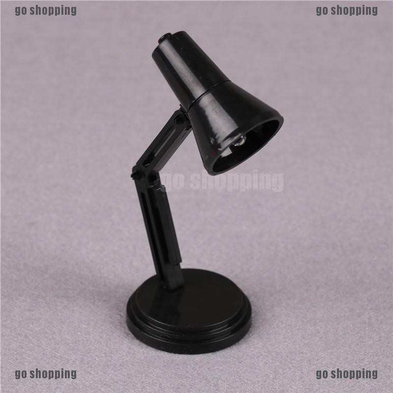 {go shopping}Mini Led Reading Lamp Toy for 1/12 Dollhouse Toy Accessories Desk Lamp light