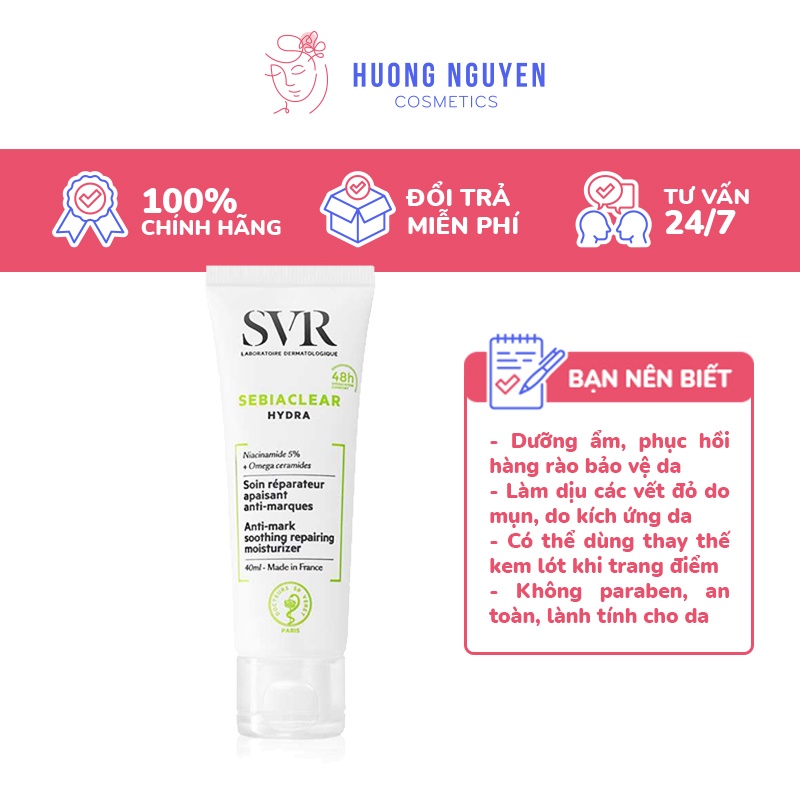 Kem Dưỡng Ẩm SVR Sebiaclear Hydra 40ml