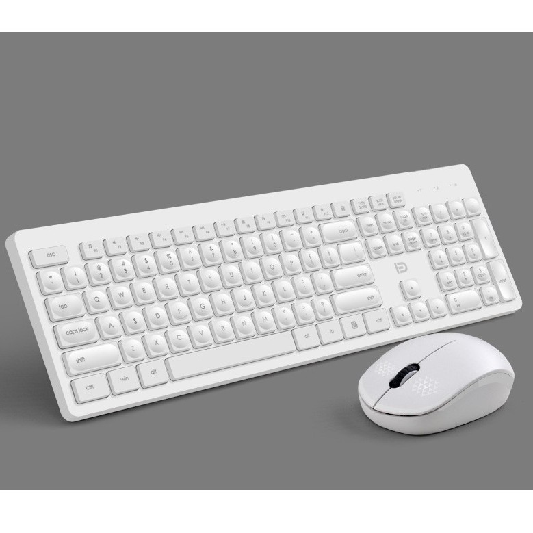 Bộ Bàn Phím Và Chuột Không Dây Forter ik7300 White (Màu Trắng) - Hàng Chính Hãng | BigBuy360 - bigbuy360.vn