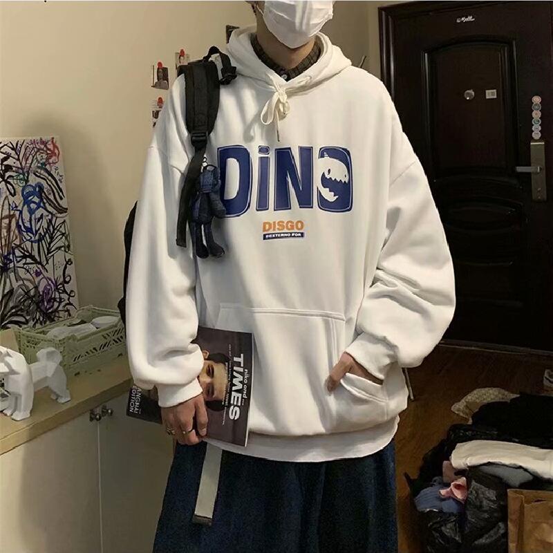 Áo hoodie dáng rộng in hoạt hình thời trang Nhật size M-5XL cho nam nữ