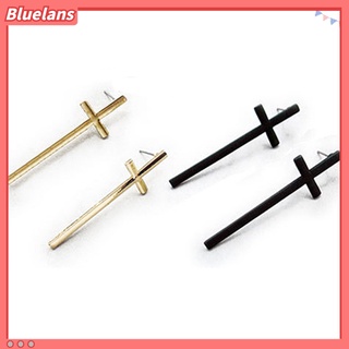 Cặp khuyên tai hình chữ thập phong cách Gothic sang trọng cá tính dành cho nữ