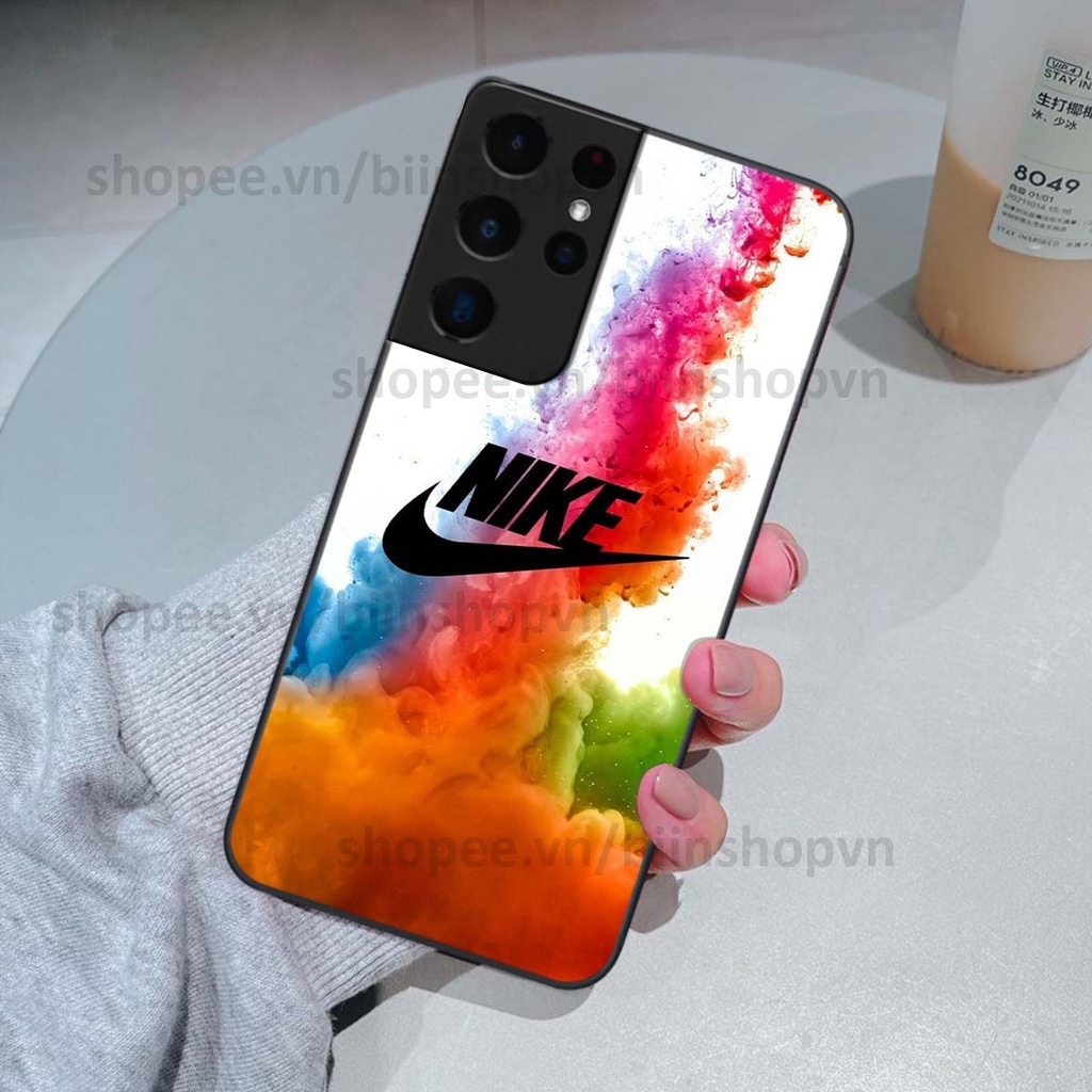 Ốp Samsung S21 Ultra in hình thương hiệu nhiều màu sắc thể thao cá tính thời trang