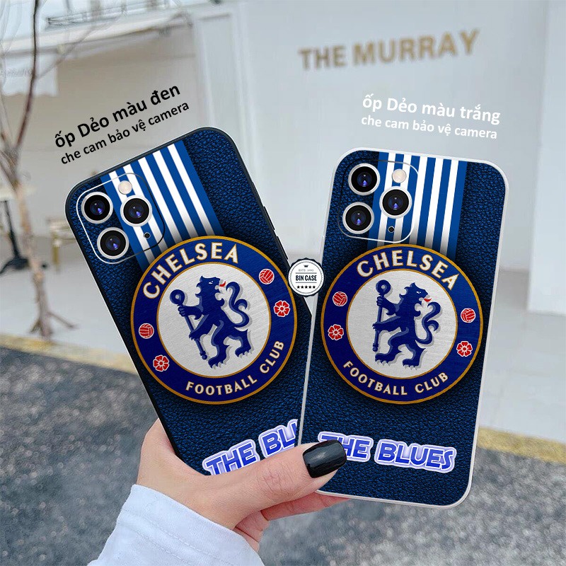 ⚽Ốp Lưng Logo Chelsea In Giả Da Cực Đẹp ⚽The Blues Thiết Kế iphone 13 12 11 Pro Max 6s 6 7 8 Plus X Xr Xs Max BONGDA097