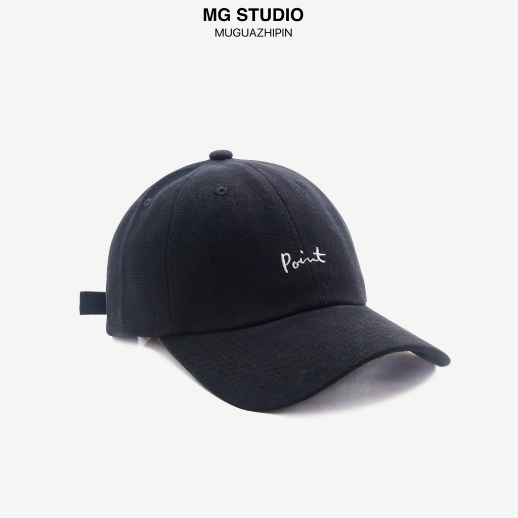  MG STUDIO/“Point” letter embroidered baseball caps