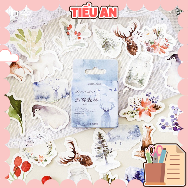 Bộ sticker/ Hình dán Họa Tiết Nam Cực (46 Hình)