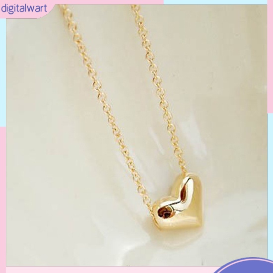 Dây chuyền mạ vàng mặt hình trái tim xinh xắn cho nữ