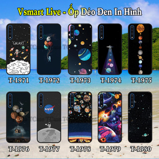 Ốp Lưng Vsmart Live dẻo đen in hình Không Gian Vũ Trụ (Galaxy)