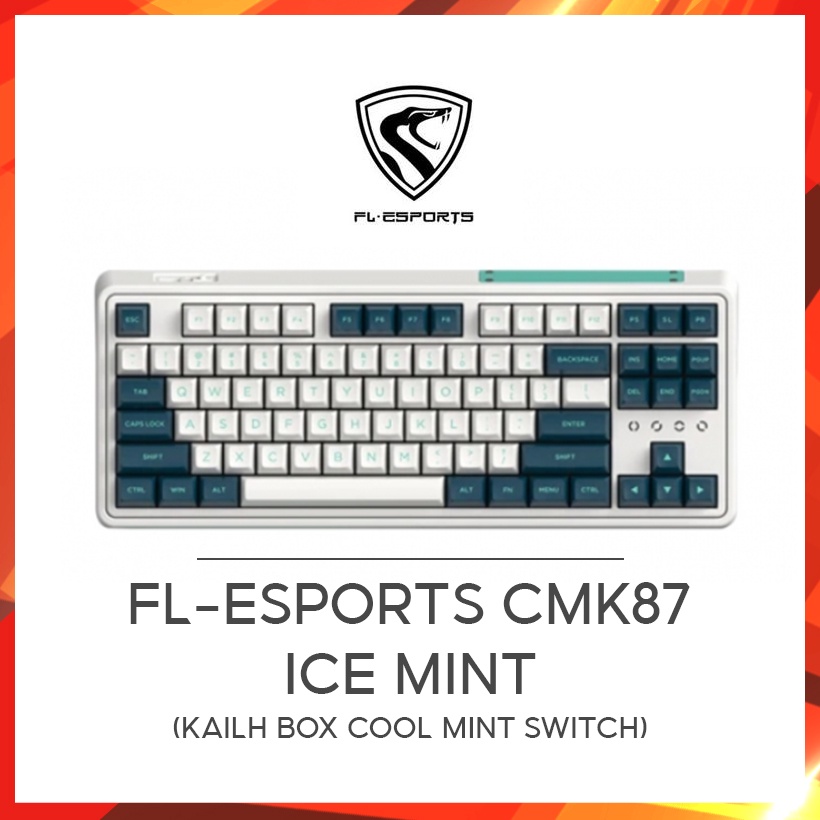 [Mã ELHAMS5 giảm 6% đơn 300K] Bàn Phím Cơ FL CMK87 Hàng Chính Hãng (Kailh Box Cool Mint Switch)