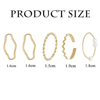 Set 5 nhẫn Hàn Quốc xinh xắn