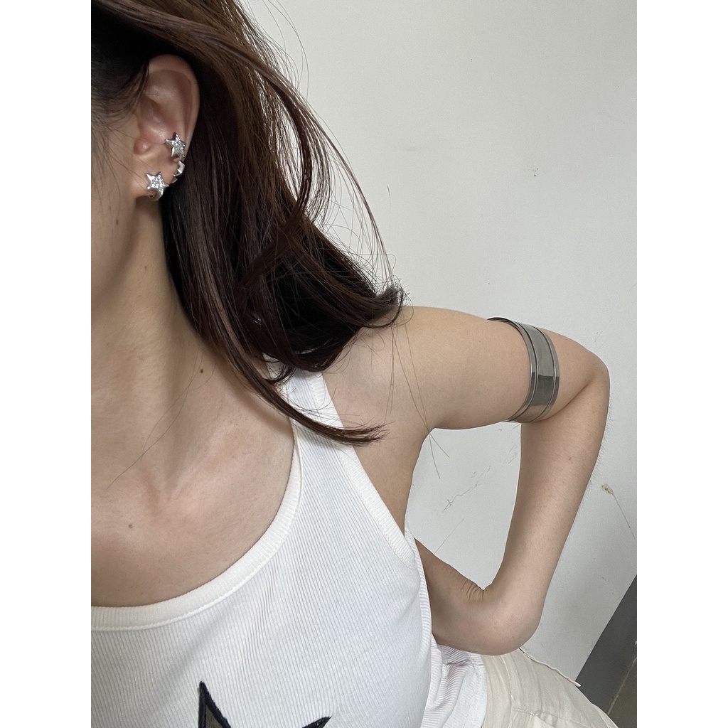 Bông Tai Ngôi Sao Đính Đá zircon y2k