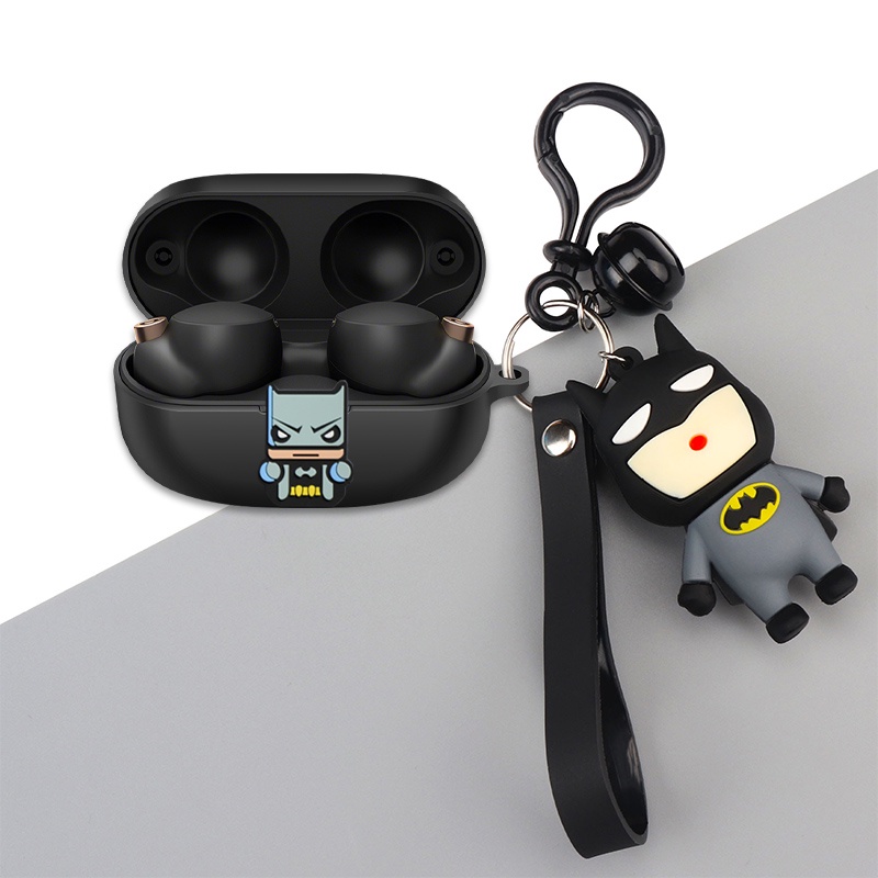 Sony LinkBuds S Case Cartoon Bear Plush Briquettes Keychain Pendant Sony WF-LS900N Silicone Soft Shell Case Creative Lego Pendant Sony WF-1000XM4 Headphone Case Cover Shockproof Shell Cover Free WF-1000XM4 Cover