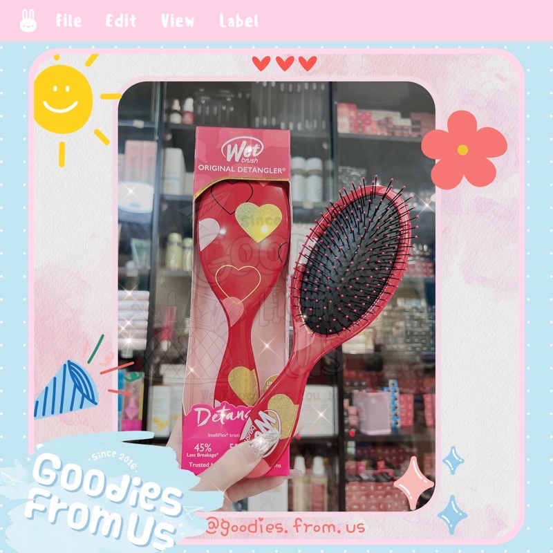 Lược chải chống rụng tóc 𝗪-𝗘-𝗧 𝗕-𝗥-𝗨-𝗦-𝗛 Detangling Set SALE 50% !!