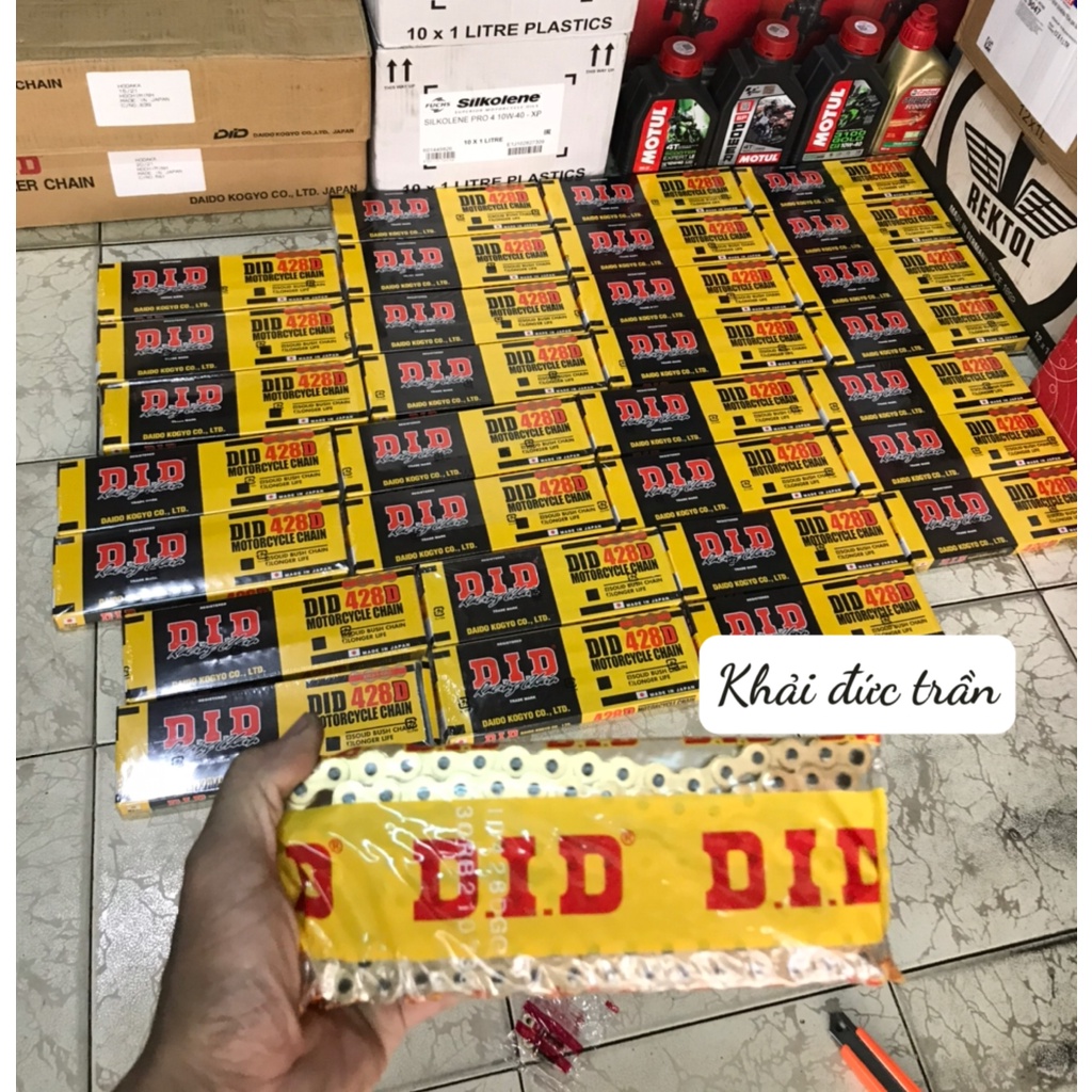 Sên DID 428 9ly 10ly tem xanh chính hãng 124 mắt 130 mắt 132 mắt- SDID