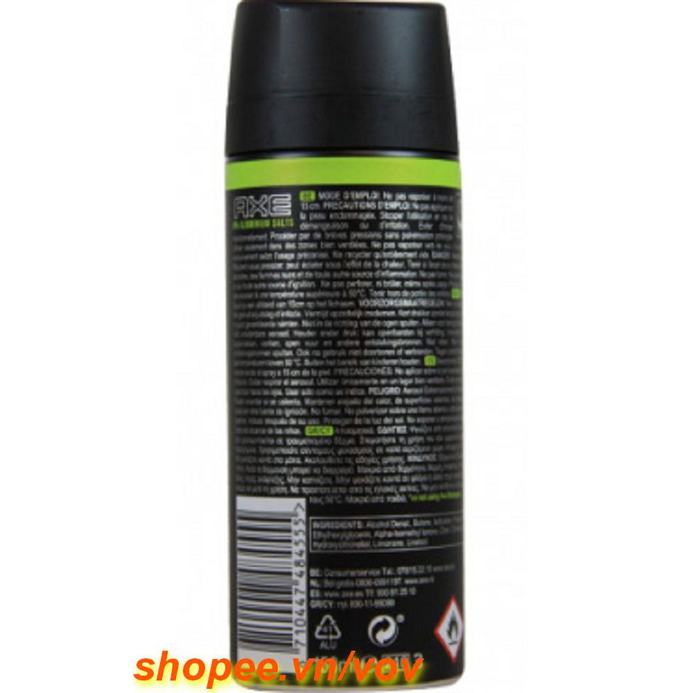 Xịt Khử Mùi Axe 150ml You Vàng Longer, Vov Cung Cấp & Bảo Trợ.