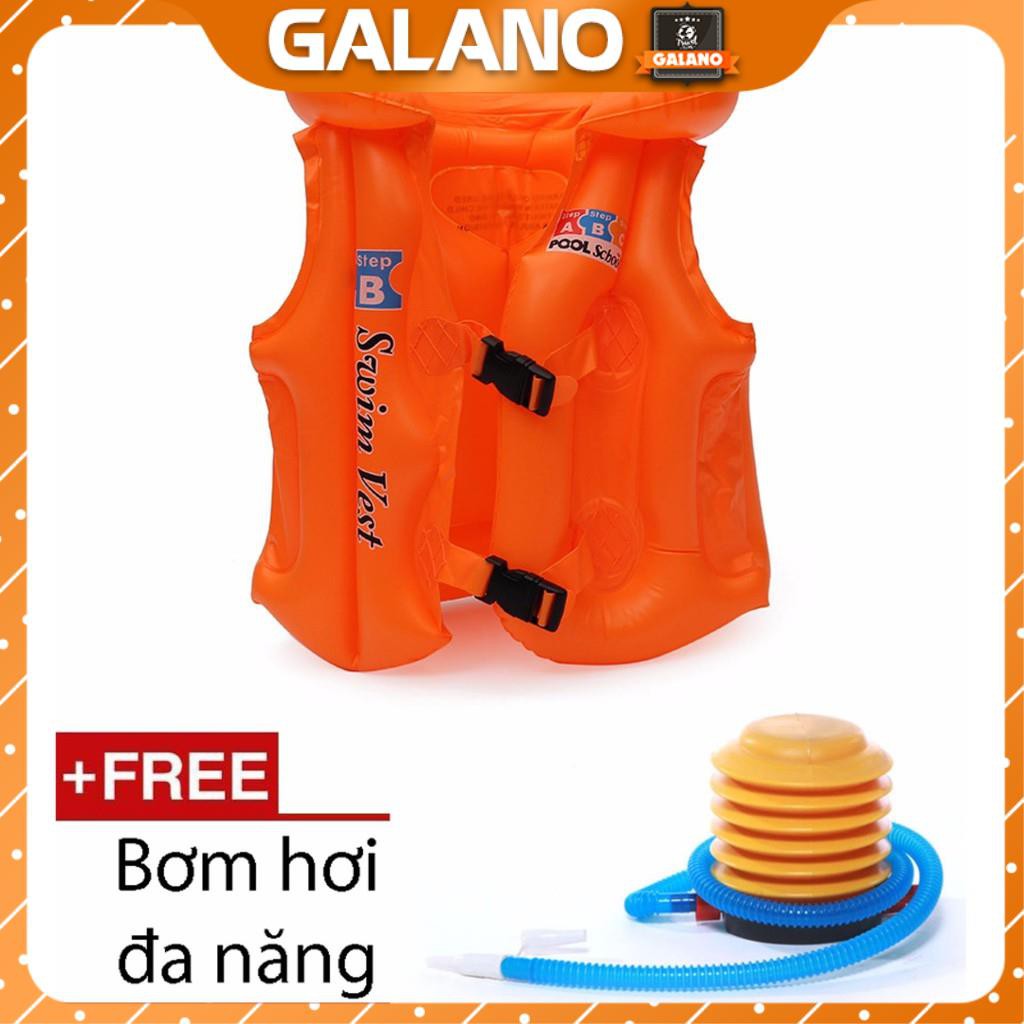 Phao Cho Bé Gái Bé Trai Tập Bơi SOLANO Có Khóa Cài An Toàn Size S 1 - 6 Tuổi SS-001097 [Tặng Bơm Phao]