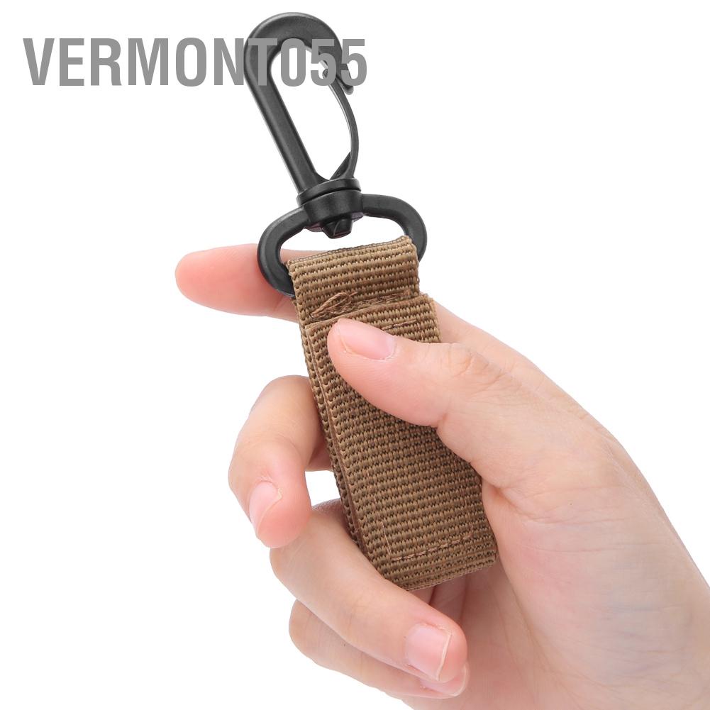 Vermont055 3Pcs Outdoor Supply 360 Degree Rotation Webbing Buckle Key Chain Belt Hook