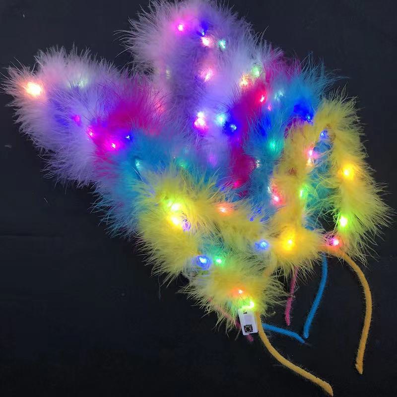 Bờm phát sáng tai thỏ Hapi Toys - Phụ kiện dạo phố cực xinh cho bé gái