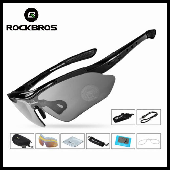 Rockbros Kính Mát Phân Cực 5 Cận Thị Chuyên Dụng Cho Người Đi Xe Đạp